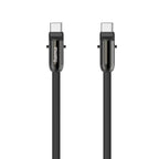 Hama Charging Cable, USB-C, 2-in-1 with Phone Connector, 1.2 m, Black
