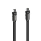 Hama Charging Cable, USB-C, 2-in-1 with Phone Connector, 1.2 m, Black