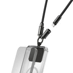 Hama Charging Cable, USB-C, 2-in-1 with Phone Connector, 1.2 m, Black