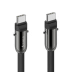 Hama Charging Cable, USB-C, 2-in-1 with Phone Connector, 1.2 m, Black