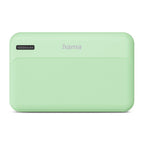 HAMA Външна батерия "Pocket 10", 10000 mAh, Изходи: 2x USB-A, зелена