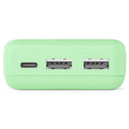 HAMA Външна батерия "Pocket 10", 10000 mAh, Изходи: 2x USB-A, зелена
