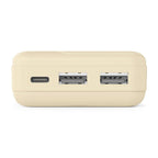 HAMA Външна батерия "Pocket 10", 10000 mAh, Изходи: 2x USB-A, бежов
