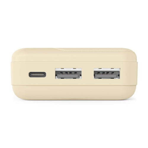 HAMA Външна батерия "Pocket 10", 10000 mAh, Изходи: 2x USB-A, бежов