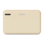 HAMA Външна батерия "Pocket 10", 10000 mAh, Изходи: 2x USB-A, бежов