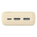 HAMA Външна батерия "Pocket 20", 20000 mAh, Изходи: 2x USB-A, бежов