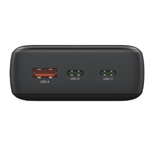 HAMA Външна батерия "PD20-W20", 20000 mAh, 3 изхода: 2 x USB-C, USB-A, Бързо зареждане