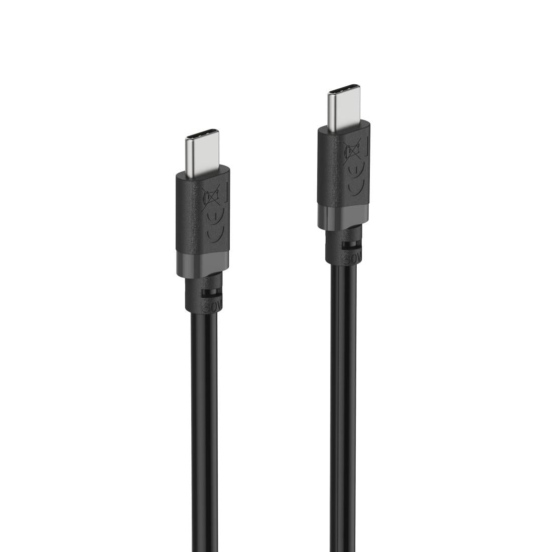 HAMA Кабел USB-C мъжко– USB-C мъжко, 60 W, 1 m, черен