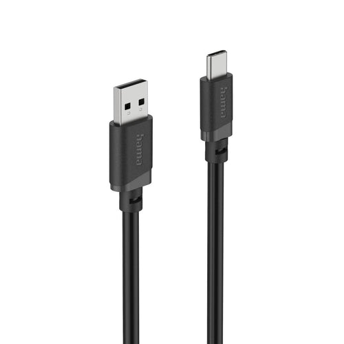 HAMA Кабел USB-A - USB-C, 2 м, черен