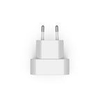 HAMA Fast Mini Charger GaN, 2 x USB-C, PD, 40 W, foldable adapter, white