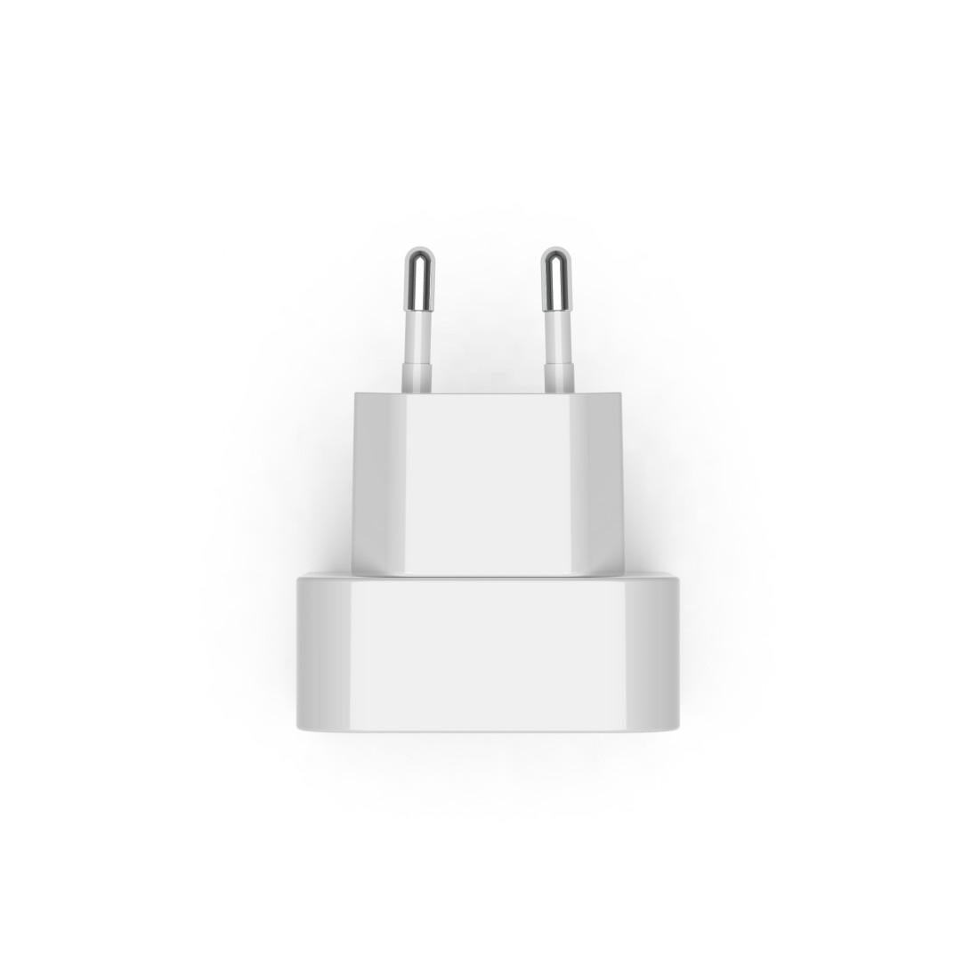 HAMA Бързо мини зарядно GaN, 2 x USB-C, PD, 40 W, сгъващ се адаптер, бял