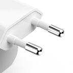 HAMA Fast Mini Charger GaN, 2 x USB-C, PD, 40 W, foldable adapter, white