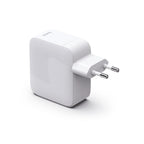 HAMA Fast Charger, 30W, GaN, 2x USB-C, with 0.7m retractable cable, white