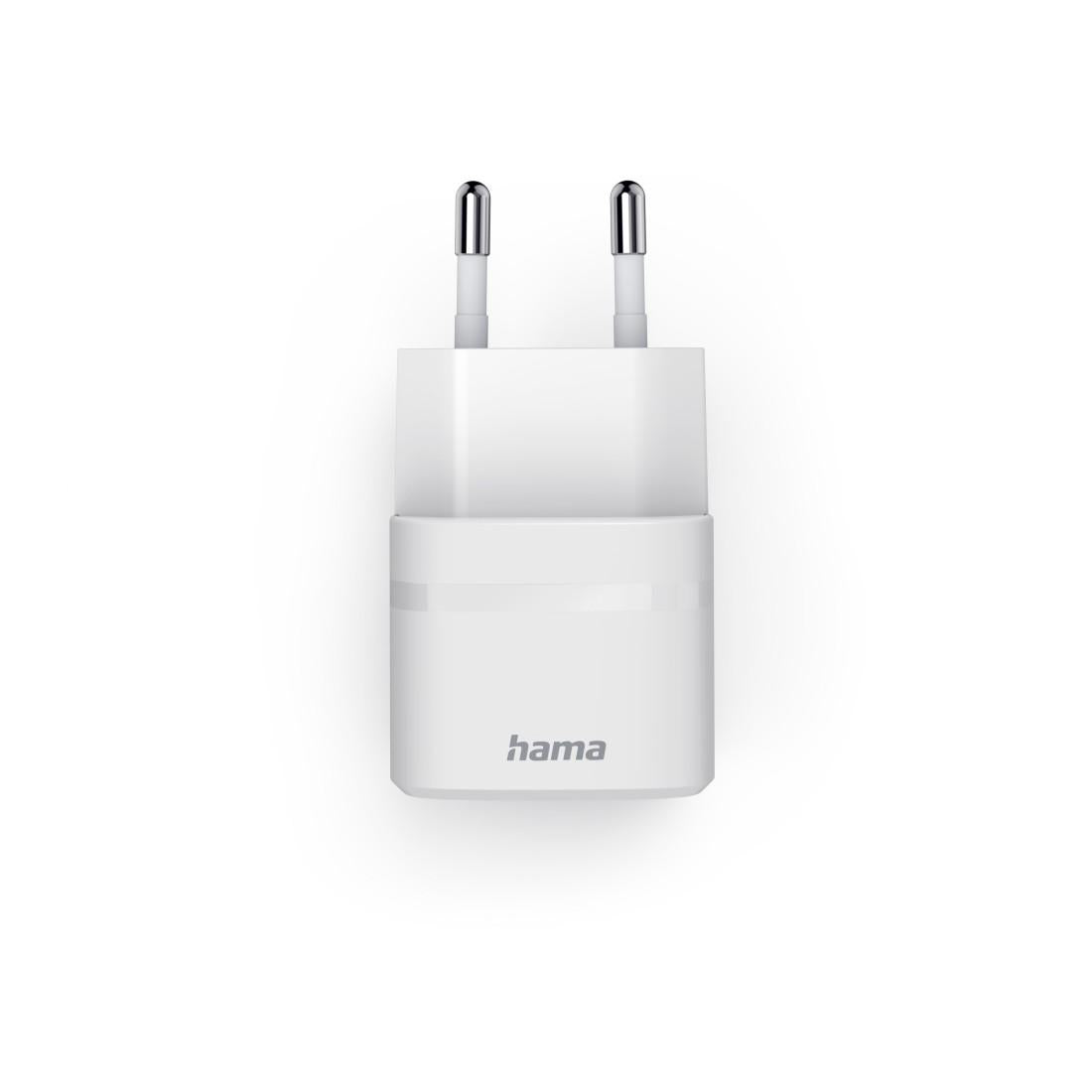 HAMA Зарядно устройство, 30 W, GaN, USB-C, PD/Qualcomm®, Zero Standby, бяло