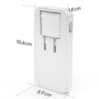 HAMA Quick Mini Charger, 65W, 2x USB-C, 1x USB-A, PD, flat, white