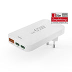 HAMA Quick Mini Charger, 65W, 2x USB-C, 1x USB-A, PD, flat, white