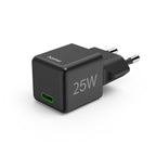 HAMA Fast Mini Charger 220V, USB-C, PD/Qualcomm, 25 W, black