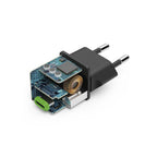 HAMA Fast Mini Charger 220V, USB-C, PD/Qualcomm, 25 W, black