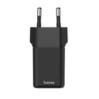HAMA Fast GaN Mini Charger, USB-C, PD, 45 W, Black