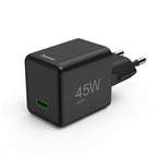 HAMA Fast GaN Mini Charger, USB-C, PD, 45 W, Black