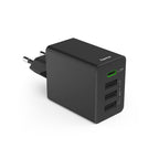 HAMA Mini Charger 220V 35W, 1x USB-C PD, 3x USB-A, Black