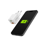 HAMA Fast Mini Charger 1x USB-C, 1x USB-A, PD, 20 W, white