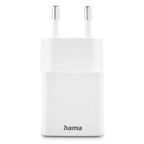 HAMA Fast Mini Charger 1x USB-C, 1x USB-A, PD, 20 W, white