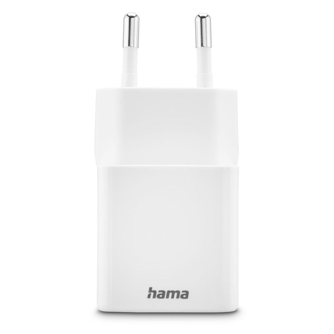 HAMA Бързо мини Gan зарядно, 30 W, 1x USB-C, 1x USB-A, PD, бял