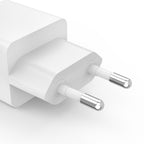 HAMA Fast Mini GaN Charger, 30 W, 1x USB-C, 1x USB-A, PD, white