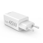HAMA Fast Mini Charger, 45W, 1x USB-C - 1x USB-A, PD, White