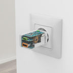 HAMA Fast Mini Charger, 45W, 1x USB-C - 1x USB-A, PD, White