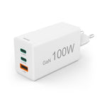 HAMA Fast Charger 220V, 100W GaN, 2x USB-C PD, 1x USB-A QC