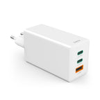 HAMA Fast Charger 220V, 100W GaN, 2x USB-C PD, 1x USB-A QC