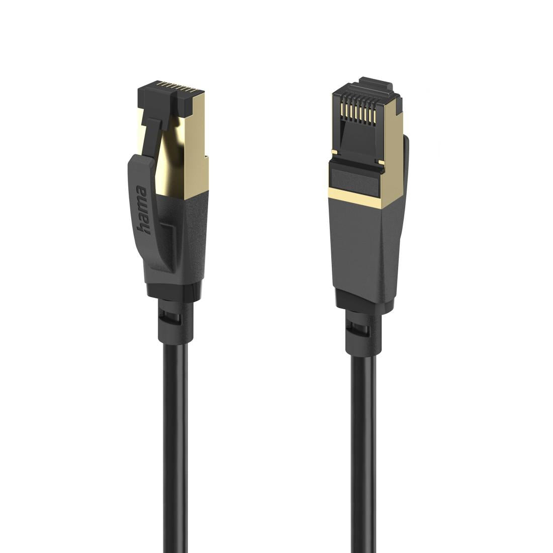 Мрежов пач кабел HAMA S/FTP, CAT 8, RJ-45 - RJ-45, 40Gbit/s, 5.0 m