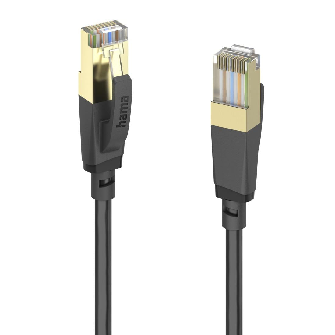 Мрежов пач кабел HAMA S/FTP, CAT 8, RJ-45 - RJ-45, 40Gbit/s, 5.0 m