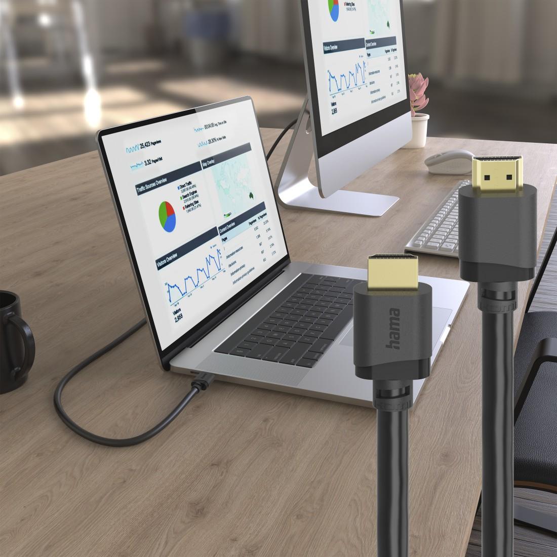 Кабел HDMI - HDMI Ultra HD, 8K, 48 Gbit/s, Ethernet, позл.конектори, 1 м
