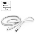 HAMA Coaxial Antenna Cable, 1.5 m, 90 dB