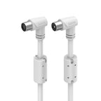 HAMA Coaxial Antenna Cable, 90°, 1.5 m, 90 dB