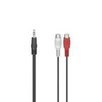 HAMA Audio Adapter, 2 x RCA Female - 3.5 mm Jack Male, Stereo