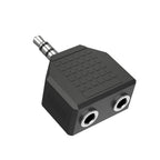 HAMA Audio Adapter, 3.5 mm Jack - 2 x 3.5 mm Jack Female, Stereo