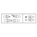 HAMA Coaxial kit, male-female, screw attachment, metal
