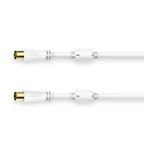 HAMA Coaxial Antenna Cable, Gold-plated, 1.5 m, 100 dB
