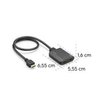 HAMA Splitter 4K HDMI Male - 2 x HDMI Female, Black