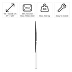 TV wall mount, 120" (305 cm) up to 100 kg, wall distance 2.8 cm