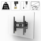 HAMA TV Wall Mount, 165 cm (65") up to 50 kg, Theft Protection