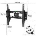 HAMA TV Wall Mount, 165 cm (65") up to 50 kg, Theft Protection