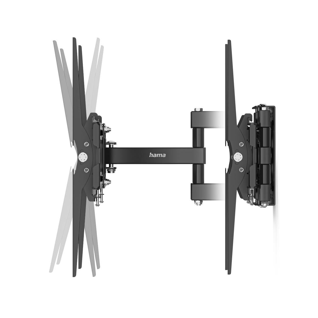 Стенна стойка за TV HAMA, 216 см (85”), до 50 кг, въртяща се, накланяща се, издърпваща се