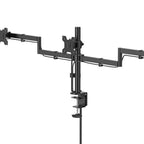 HAMA 3-Monitor Mount, adjustable height, 13" - 27"