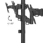 HAMA 3-Monitor Mount, adjustable height, 13" - 27"