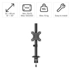 HAMA Monitor Desk Mount (13" - 35"), adjustable, up to 15kg